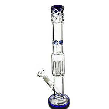 10 Arms Straight Tube Hookah Glas Rauchende Wasserpfeifen (ES-GB-348)